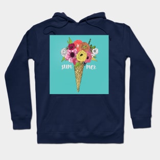 Ice Cream Floral Hoodie